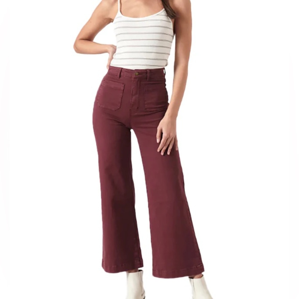 ROLLA’S Sailor high rise wide leg jean